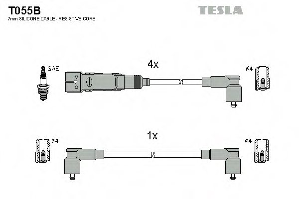 TESLA T055B Ignition Cable Kit